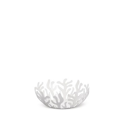 Alessi-Mediterraneo Fruit bowl in steel colored with epoxy resin, white